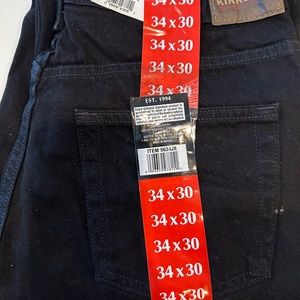 NWT Kirkland Signature Men’s Black Jeans Regular fit 34 x 30